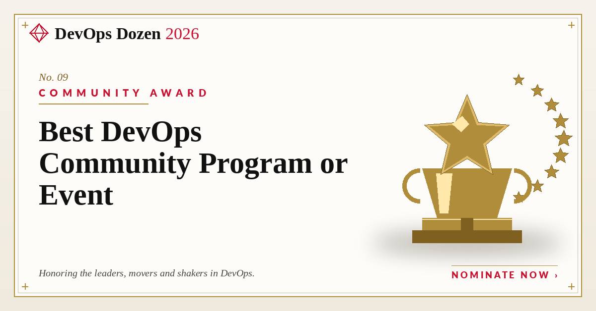 Community Award — Best DevOps Community Program or Event